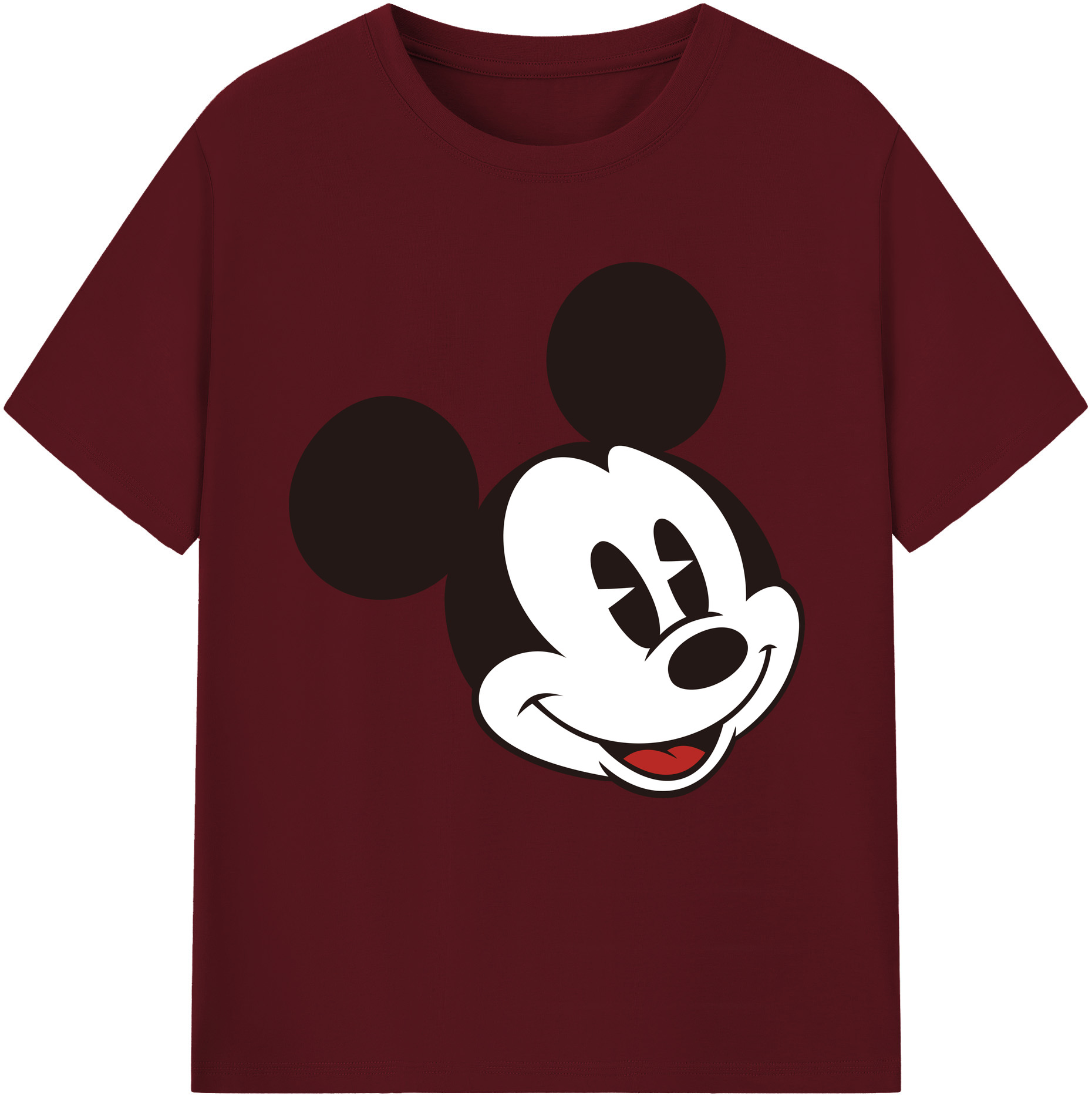 （画像用） ミッキーマウス Mickey Mouse 綿100％半袖Tシャツ（フロントプリント）